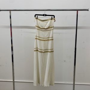 Strapless Maxi Ivory Dress